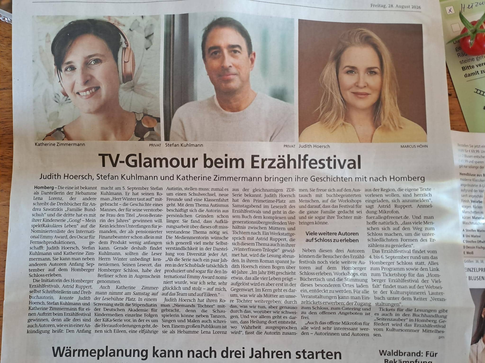 TV-Glamour ErzaÌhlfestival Artikel